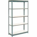Global Industrial 5 Shelf, Extra HD Boltless Shelving, Starter, 36inW x 24inD x 96inH, Laminate Deck 236769GY